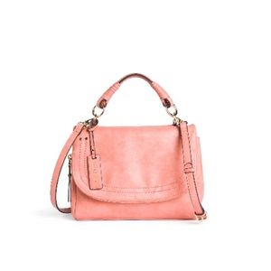 Sole Society Ruby Top Handle Crossbody, Coral